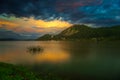 Visegrad Castle with Danube bend in the summer, Hungary.