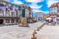 VISEU, PORTUGAL, MAY 20, 2019: View of the Dom Duarte square in Viseu, Portugal