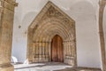 View of a gothic gate, on the interior cloister, Cathedral of Viseu