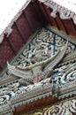 Vishnu Mounting the Garuda Tympanum of Old Chapel Royalty Free Stock Photo