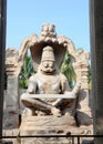 Lakshmi-Narasimha sculpture Royalty Free Stock Photo