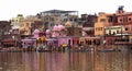 Vishram Ghat view from the river, Mathura. India Royalty Free Stock Photo