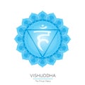 Vishuddha chakra of human body