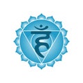 Vishuddha chakra icon symbol esoteric yoga indian buddhism hindu