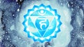 Vishuddha Throat Chakra sky blue color logo symbol icon reiki mind spiritual health healing holistic energy lotus mandala