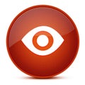 Visibility aesthetic glossy brown round button abstract Royalty Free Stock Photo