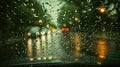 visibility rain on windshield