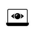 Visible vector glyph flat  icon Royalty Free Stock Photo