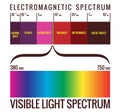 Visible Light Spectrum Diagram Royalty Free Stock Photo