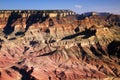 Visible Layers of the Grand Canyon National Park, Arizona Royalty Free Stock Photo