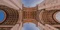 Vision, from below the Arc de Triomphe Paris