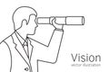 Vision business concept Royalty Free Stock Photo