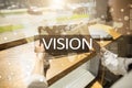 Vision concept. Business, Internet and technology concept. Royalty Free Stock Photo