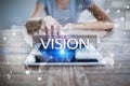 Vision concept. Business, Internet and technology concept. Royalty Free Stock Photo