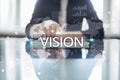 Vision concept. Business, Internet and technology concept. Royalty Free Stock Photo