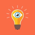 Vision concept. Flat design. Royalty Free Stock Photo