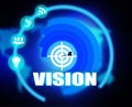 Vision concept plan graphic Royalty Free Stock Photo