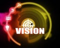 Vision concept plan graphic Royalty Free Stock Photo