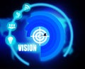 Vision concept plan graphic Royalty Free Stock Photo