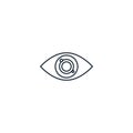 Vision creative icon. line illustration. From Success icons Royalty Free Stock Photo