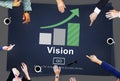 Vision Direction Future Inspiration Mission Plan Concept Royalty Free Stock Photo