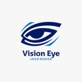 Vision eye logo design Royalty Free Stock Photo