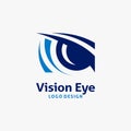Vision eye logo design Royalty Free Stock Photo