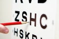 Vision eye test chart