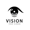 Vision eye Vector logo vector design Royalty Free Stock Photo