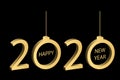 2020 vision, happy new year logo design