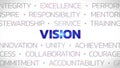 Vision - Highlighted Concept Buzzwords Royalty Free Stock Photo