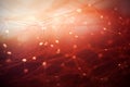 Vision image illustrating concept of interconnectedness with flowing lines. Generative AI