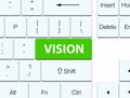 Vision soft green keyboard button Royalty Free Stock Photo