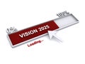 vision 2025 loading progress on white Royalty Free Stock Photo