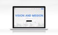 Vision and Mission Inspiration Word Concept Royalty Free Stock Photo