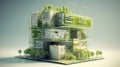 A Vision of a Sustainable Future: The Eco-Friendly City - AI generated