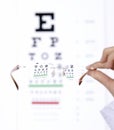 Vision test for glasses