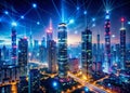 A Vision of Tomorrow How Enterprise AI Optimizes RealTime Big Data Integration in a Futuristic Cityscape Utilizing