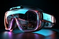 Vision of tomorrow VR glasses depict a futuristic journey into digital dimensions