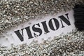 Vision treasure word series Royalty Free Stock Photo