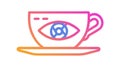 Visionary Eye Coffee Cup for Insight and Creative Ideas, vector design Generative AI Royalty Free Stock Photo
