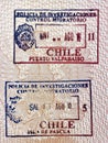 Visit Chile Travel Stamps