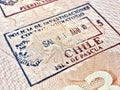 Visit Chile Travel Stamps
