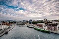 Port of Stavanger in Norway and its city