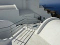 A lookout to the sea in Santorini. Greece I Royalty Free Stock Photo