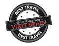 Visit Spain Royalty Free Stock Photo