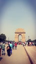 Visit to india gate, delhi, india Royalty Free Stock Photo