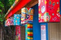 A visit to Rainbow Village at Taichung Taiwan Royalty Free Stock Photo