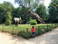 Visiting Bussolengo prehistoric park, Verona, Italy