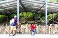 Visiting Bussolengo prehistoric park, Verona, Italy